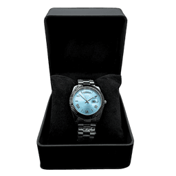 Nibosi Day-Date Silver Lightblue