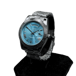 Nibosi Day-Date Silver Lightblue