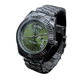 Nibosi Day-Date Silver Green