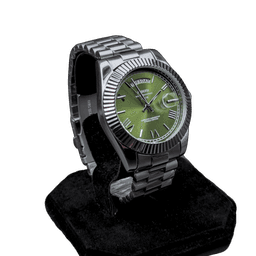 Nibosi Day-Date Silver Green