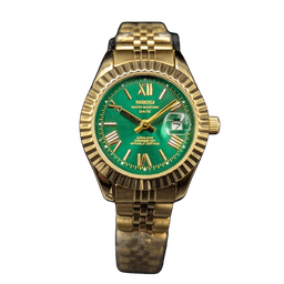 Nibosi Day-Date Gold Green | Damas