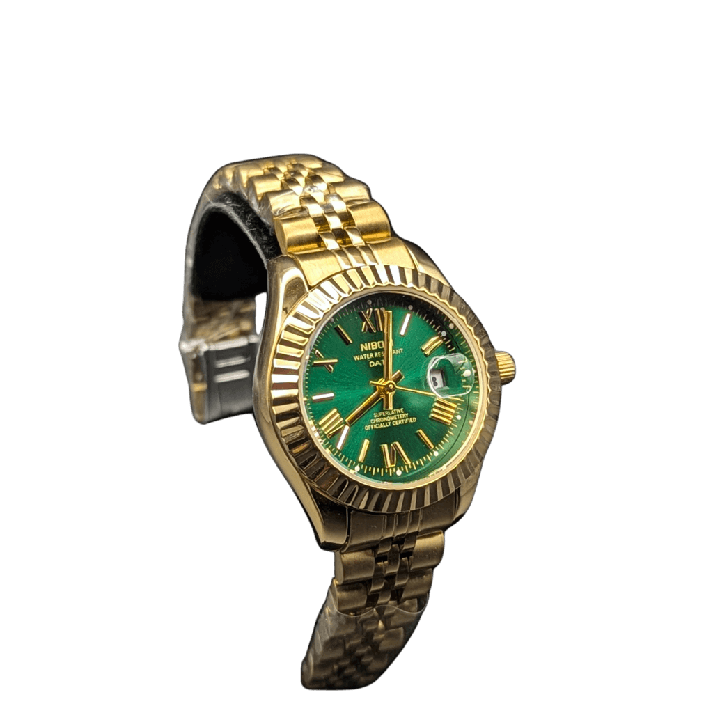 Nibosi Day-Date Gold Green | Damas