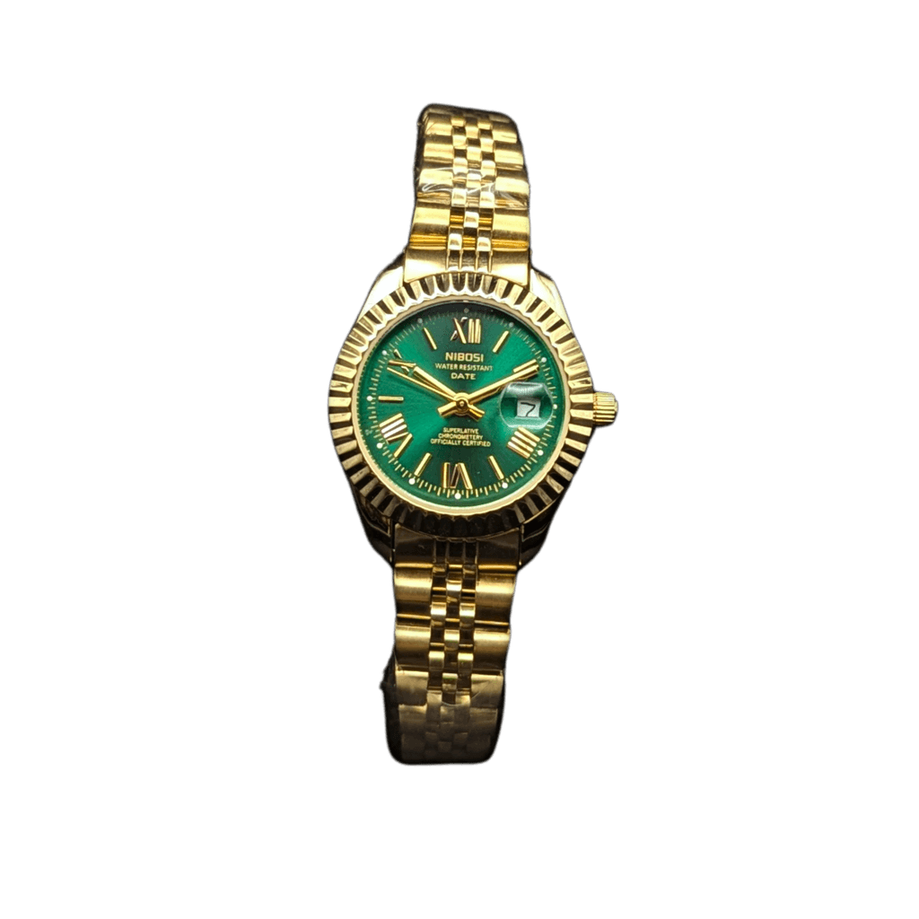 Nibosi Day-Date Gold Green | Damas