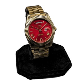 Nibosi Day-Date Gold Red