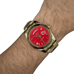 Nibosi Day-Date Gold Red