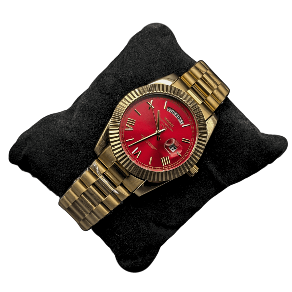 Nibosi Day-Date Gold Red