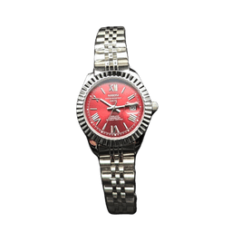 Nibosi Day-Date Silver Red | Damas